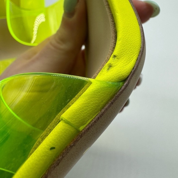 Disney x Aldo Yellow Cinderella Stepsister Jelly Open Toe Heels 7.5 - Picture 11 of 16